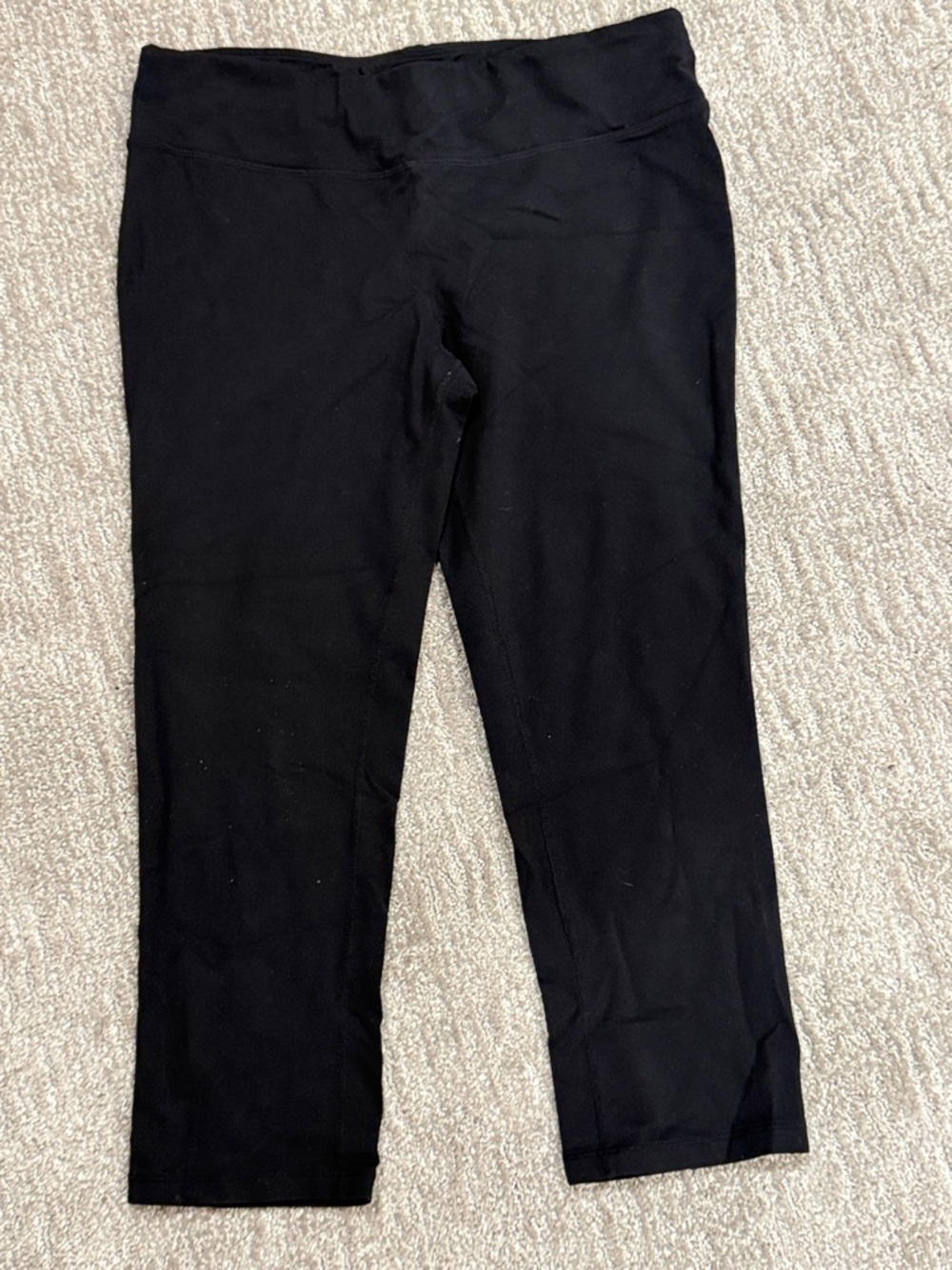 prAna Black Activewear Yoga Capri Leggings Size L